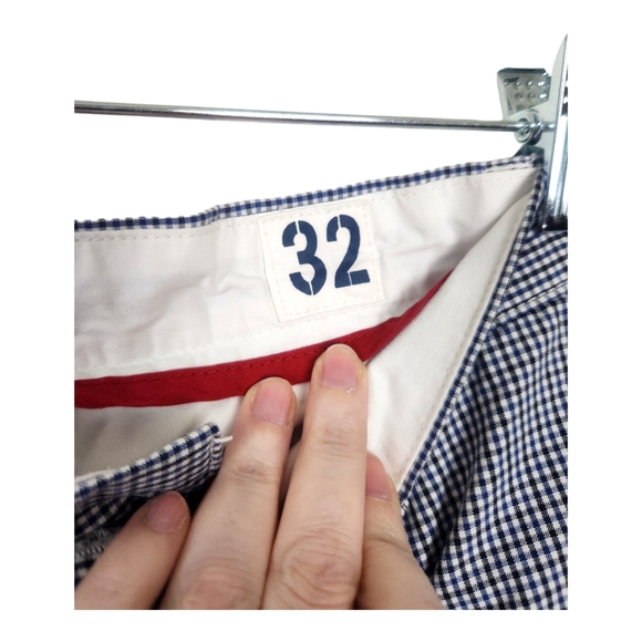 Stafford Prep Micro-Check Straight Leg Cotton Pants - Picture 5 of 8